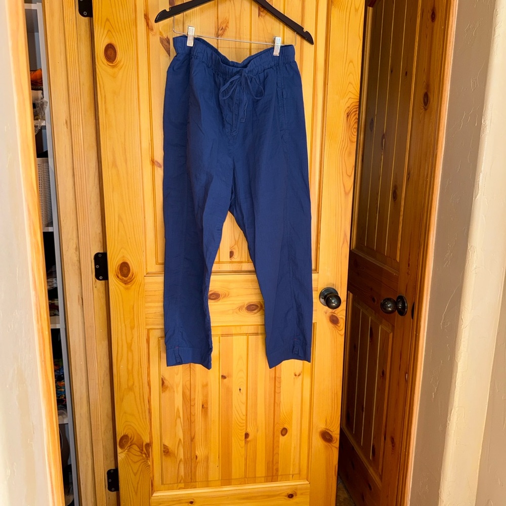 XIRENA Navy Draper Pant Lightweight Jogger XL poplin